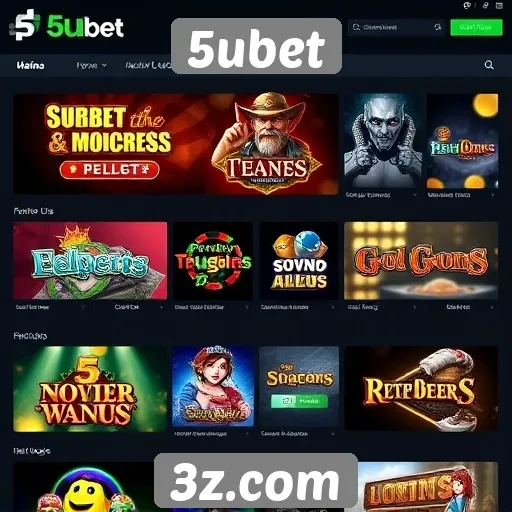 Análise dos jogos disponíveis no site 5ubet