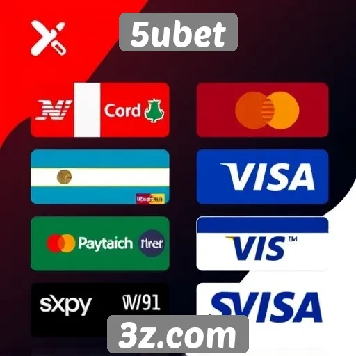 Métodos de pagamento disponíveis no 5ubet